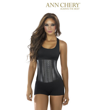 Ann Chery Ann Chery - Serre - Waist Trainer Sport noir métallisé -2-crochets - Version  Courte