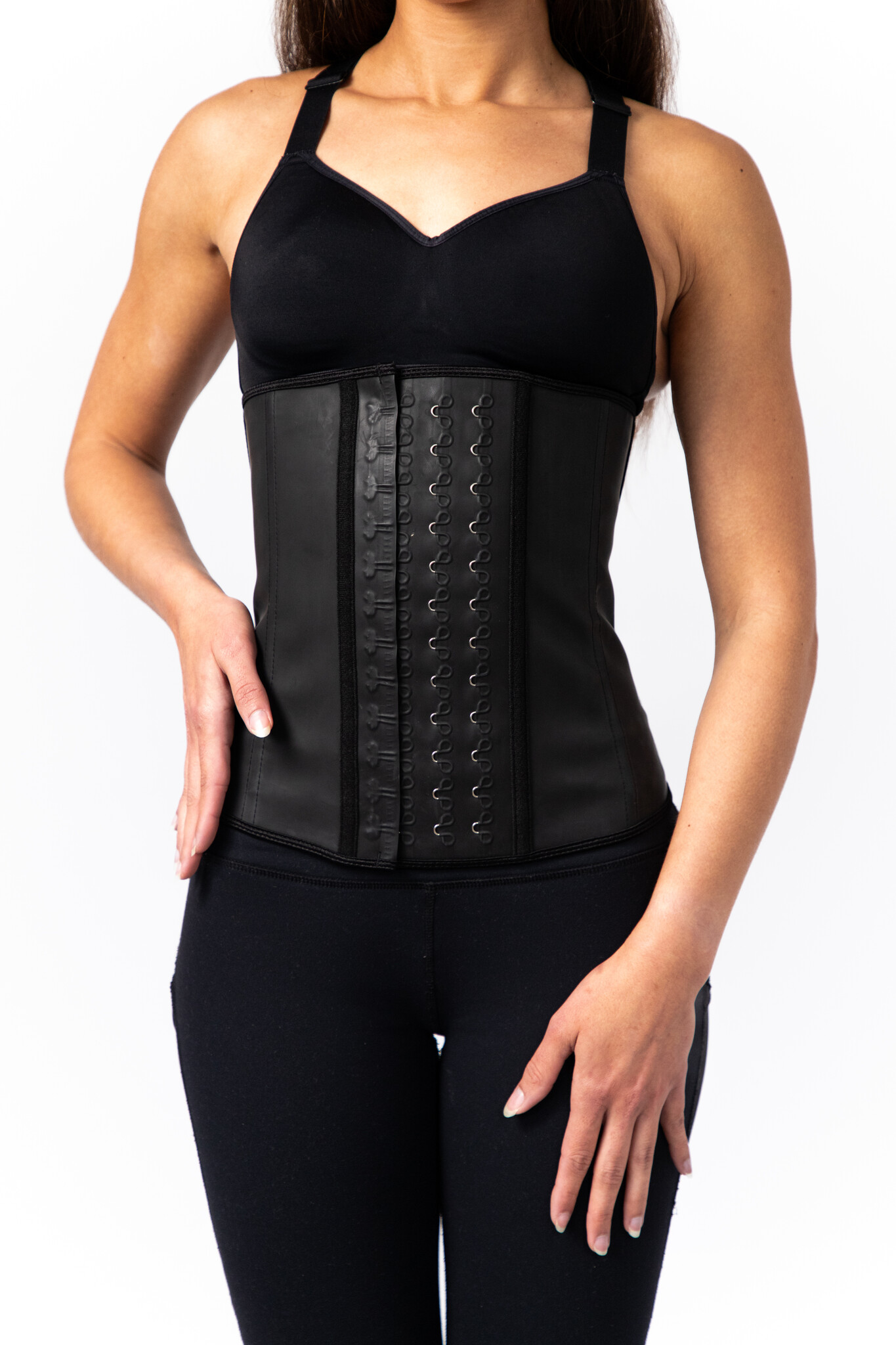 thumbnail image 2 of Latex Waist Trainer Corset - Underbust Body Shaper For Women, Slimming Shapewear 2 of 9