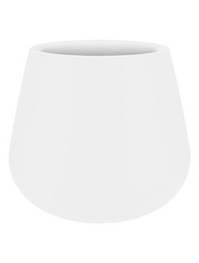 Elho Pot à fleurs rond blanc Elho Pure Cone Diam 55cm H46cm. -15% de réduction sur commande en ligne