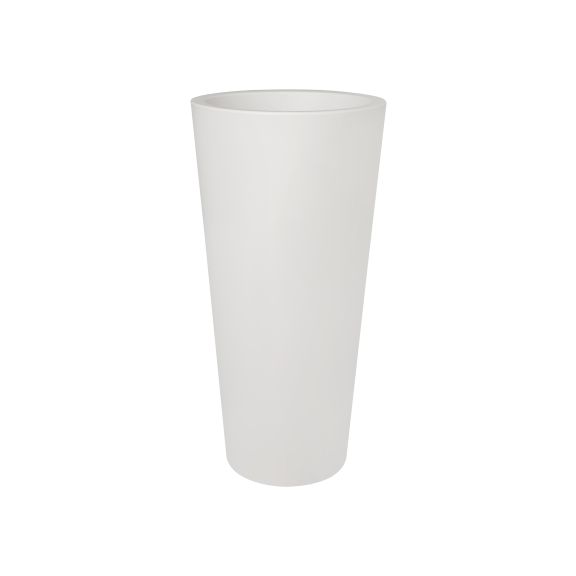 Elho Elho Pure Droite Ronde Haute. Blanc haut pot de fleurs rond diam 60cm H124cm. -15% commander en ligne! - copie