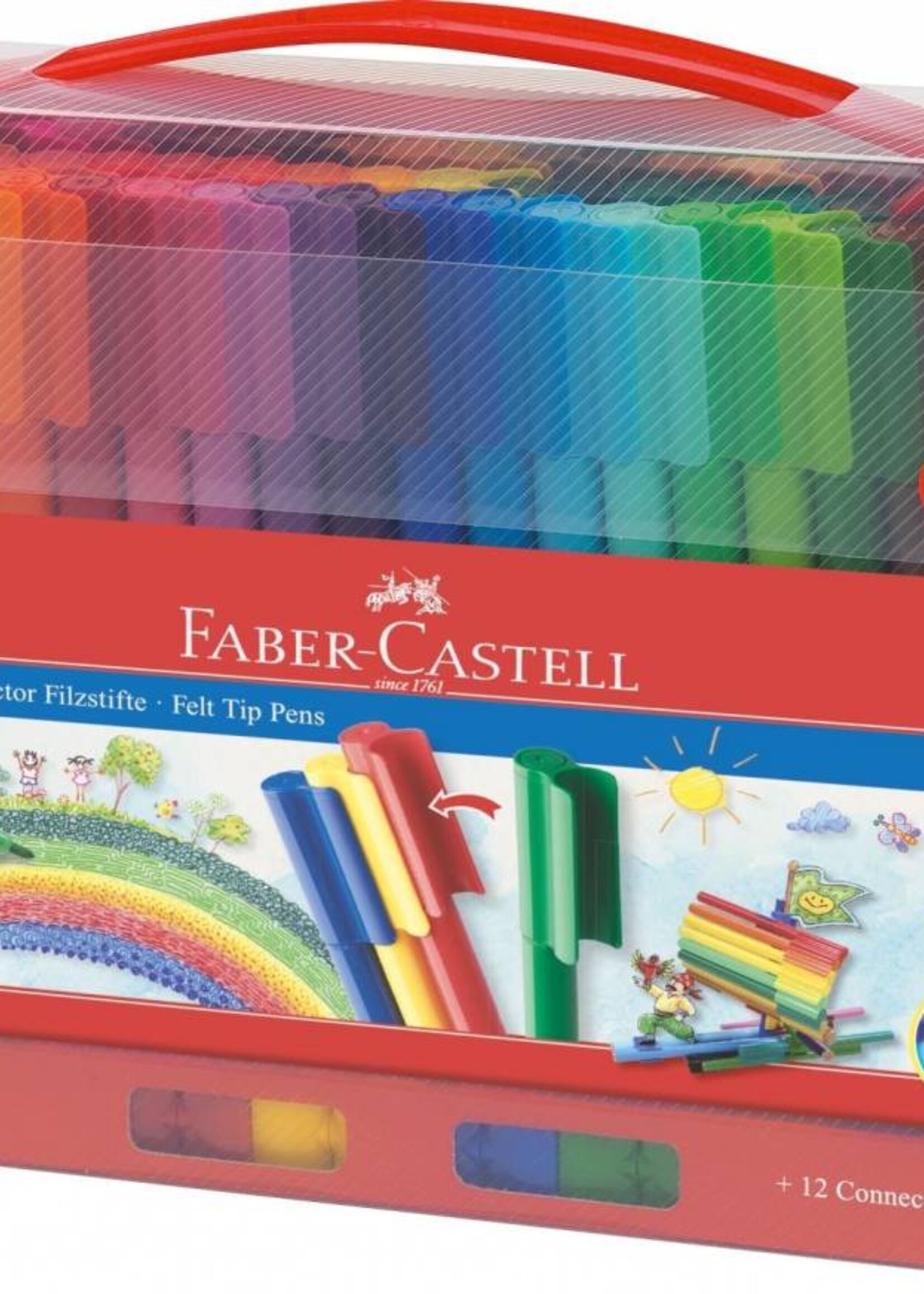 Faber-Castell Faber Castell CONNECTOR Filzstift 60er Koffer