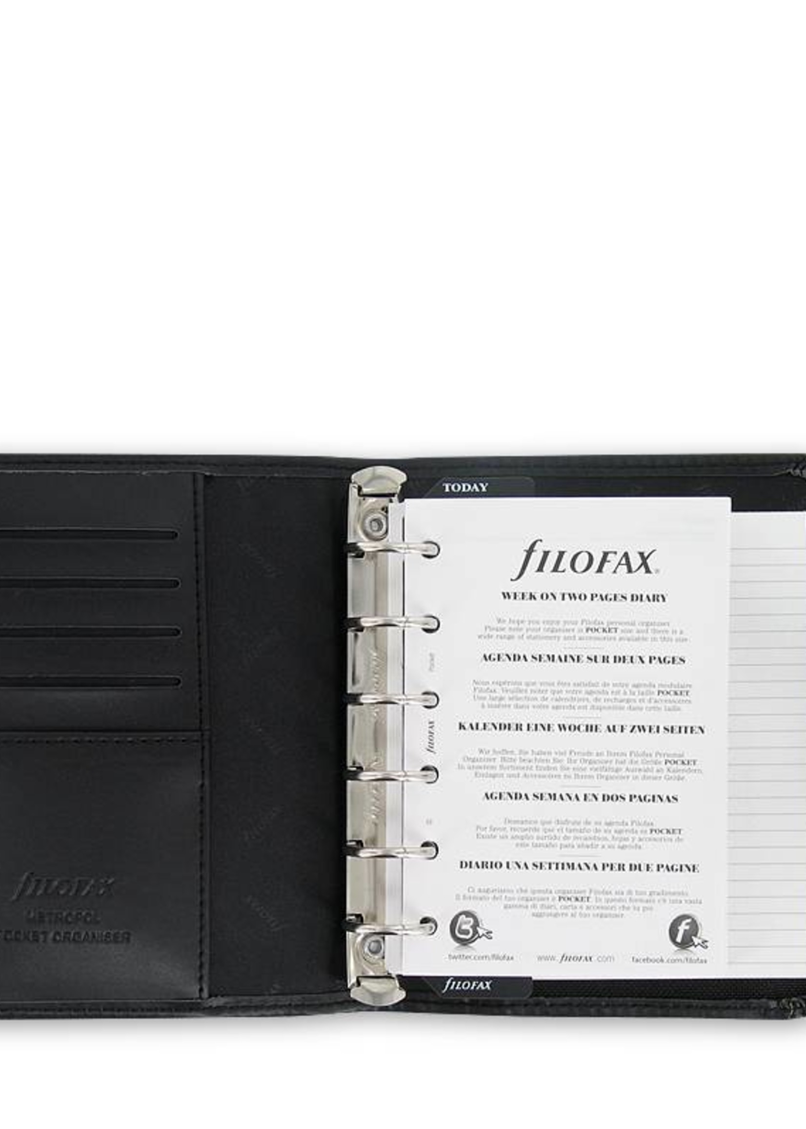 Filofax Pocket METROPOL schwarz