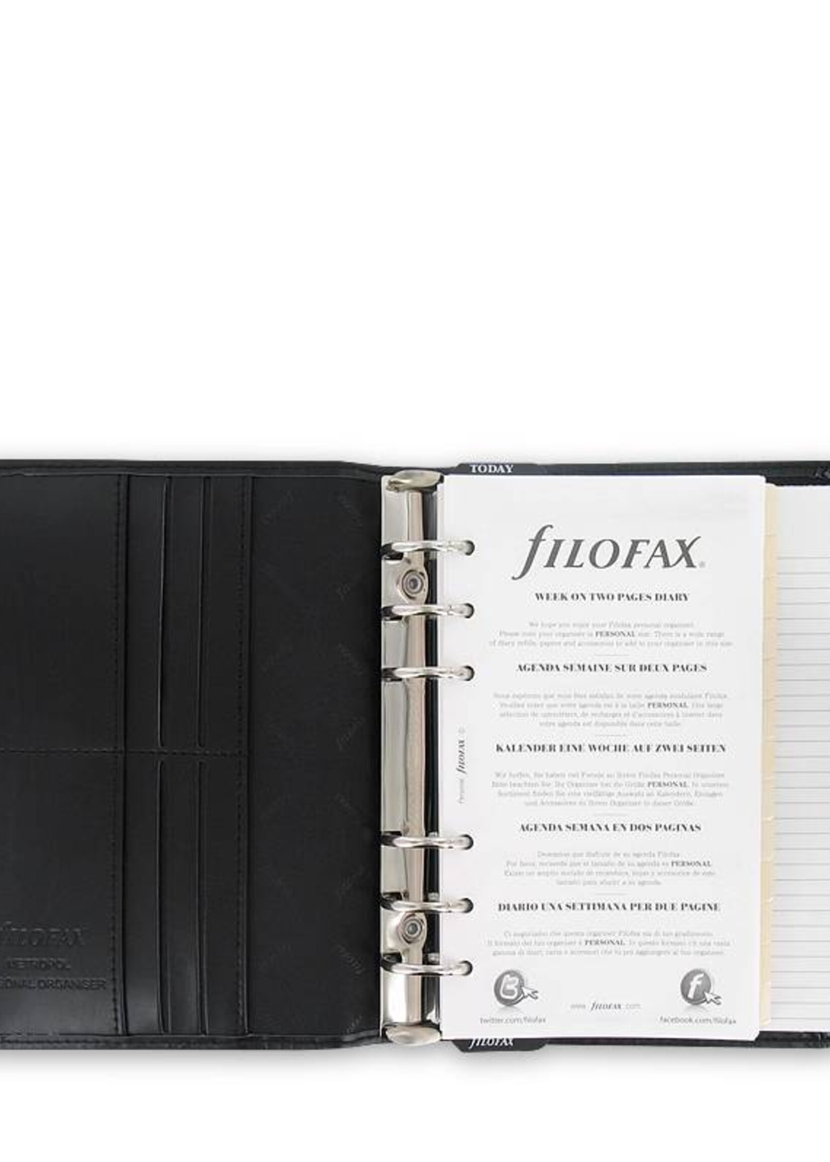 Filofax Organizer PERSONAL METROPOL schwarz 17
