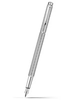 Caran d'Ache Füllfederhalter Ecridor Chevron Silber, Stahlfeder F