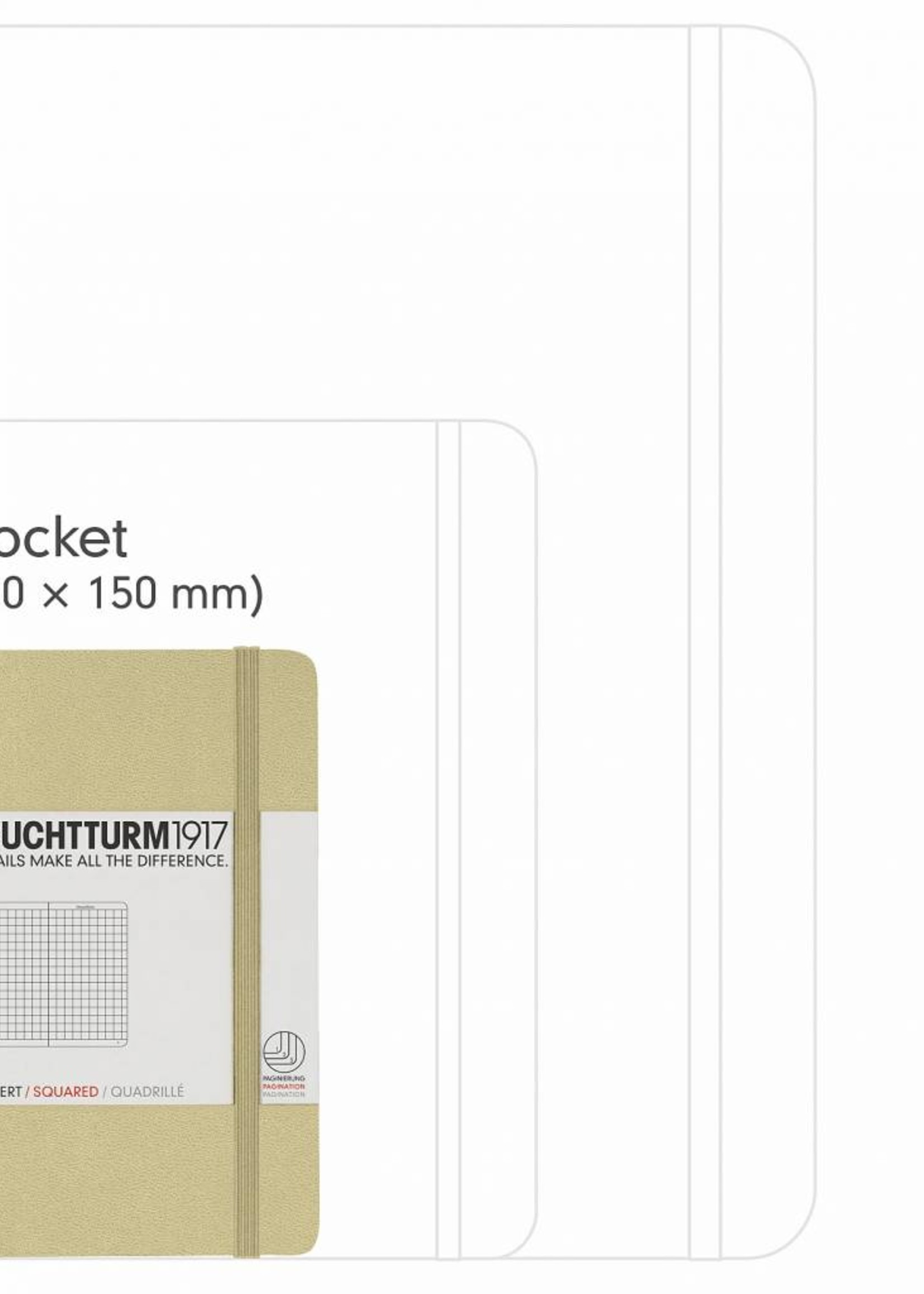 LT Notizbuch A6 POCKET HC Eisblauliniert