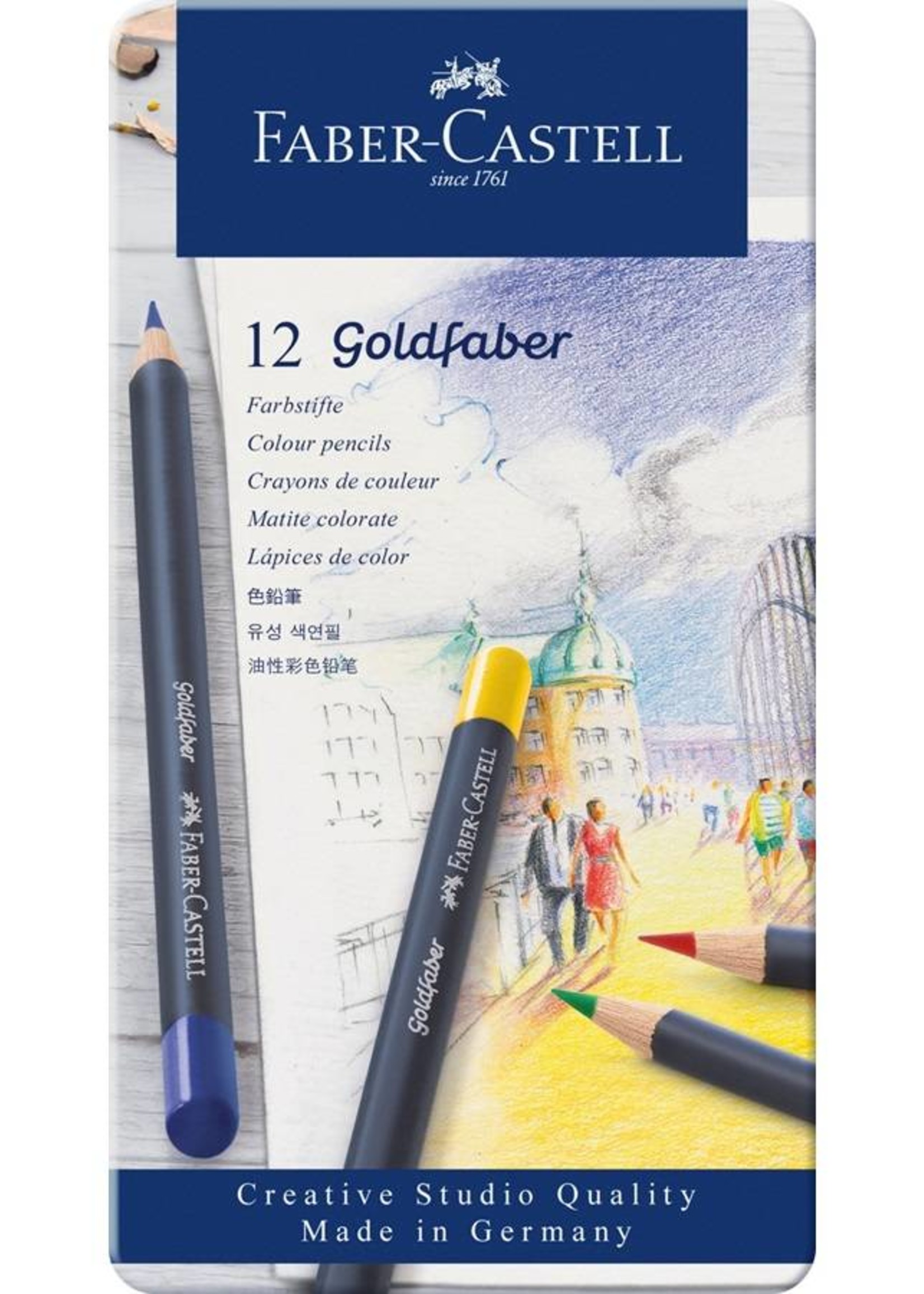 GOLDFABER Farbst.perm.Goldfaber 12erEtui Metalletui