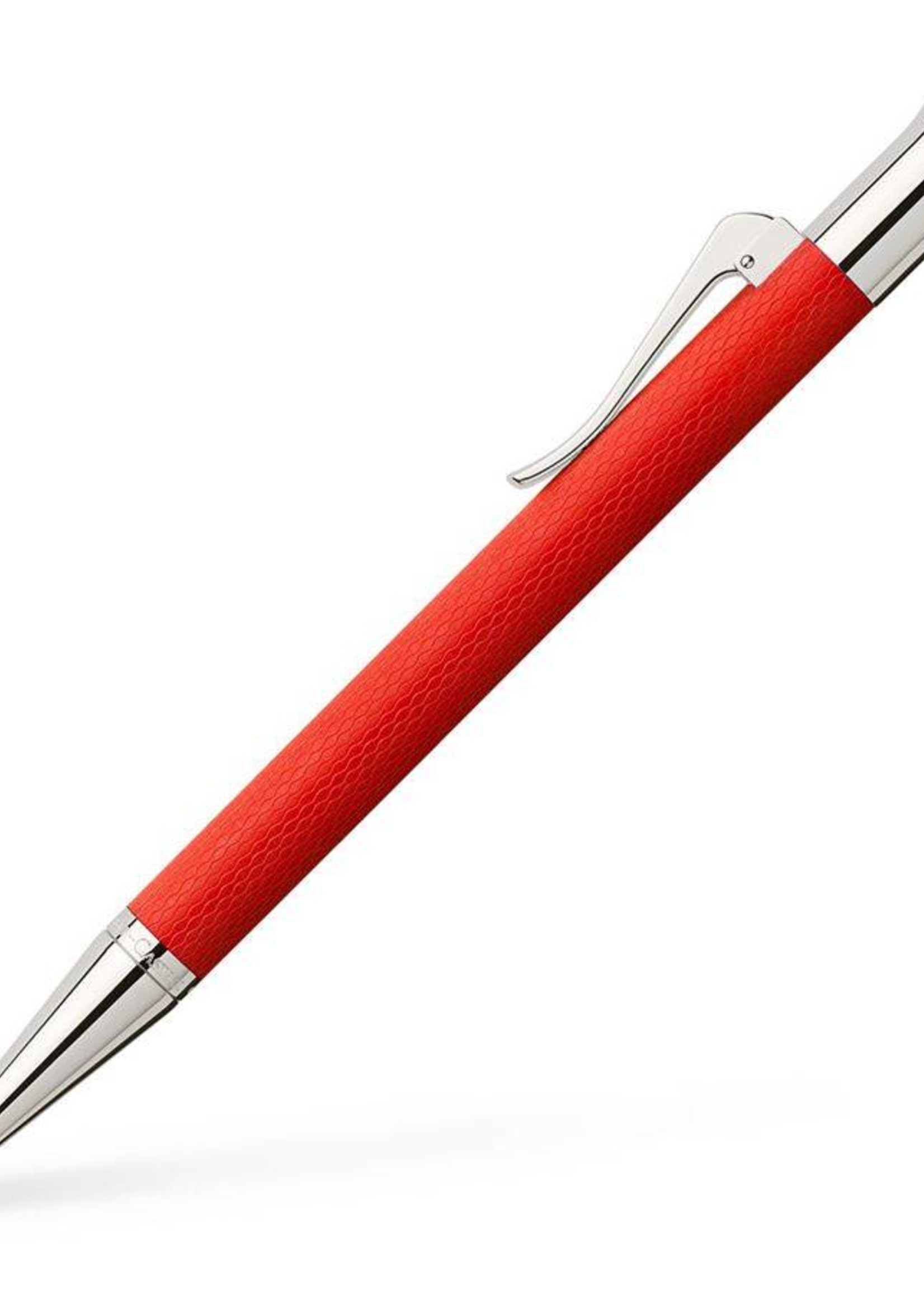 Graf von Faber-Castell Kugelschreiber Farbwelten Guilloche India Red