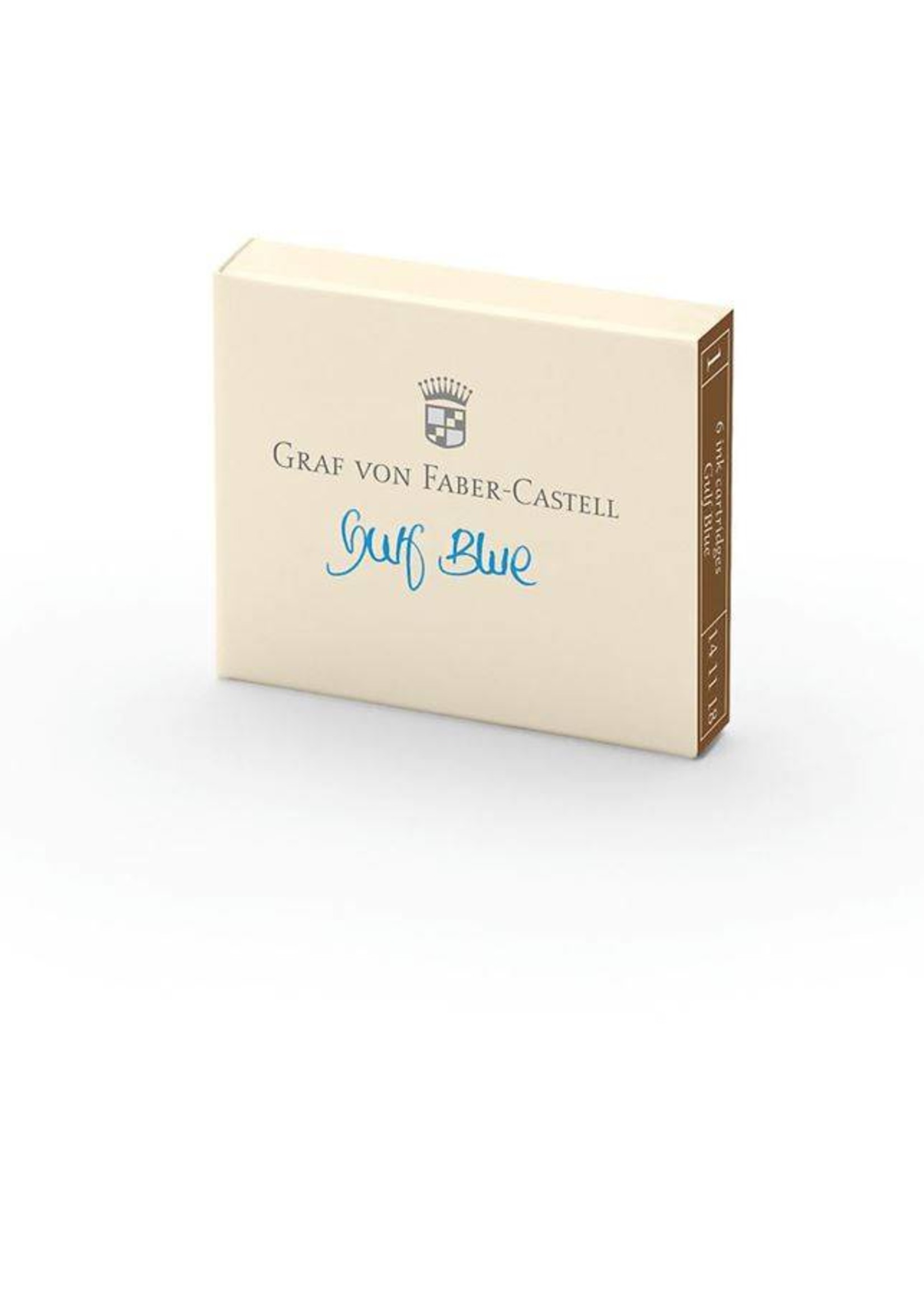 Graf von Faber-Castell GvFC Tintenpatronen 6Stk. Gulf Blue Farbwelten