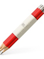 Graf von Faber-Castell GvFC Taschenbleistift Farbwelt India Red 3Stk für Perfekten Bleistift