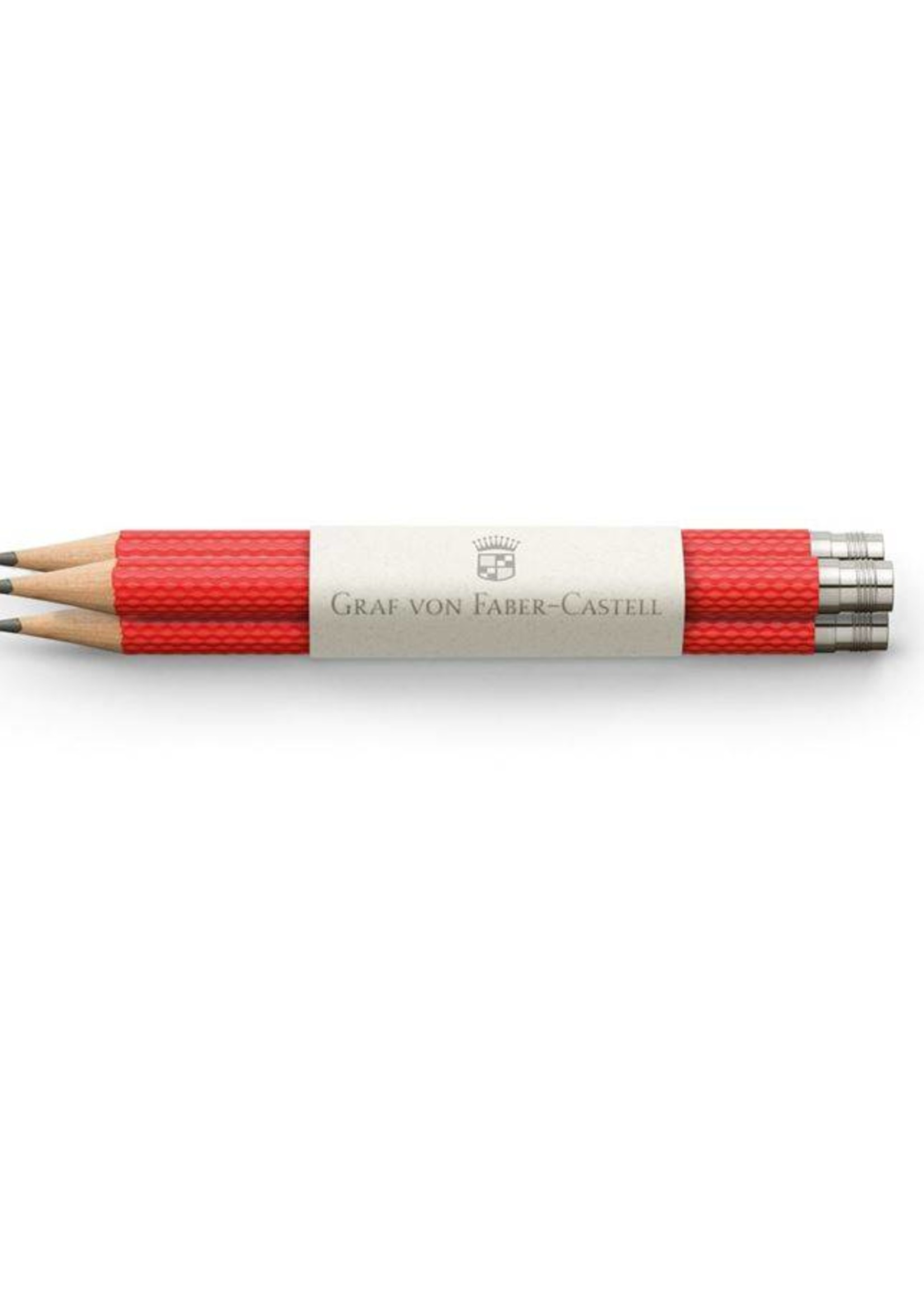 Graf von Faber-Castell Taschenbleistift Farbwelt India Red 3Stkfür Perfekten Bleistift