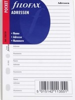 Filofax Einlage Pocket, Adressen