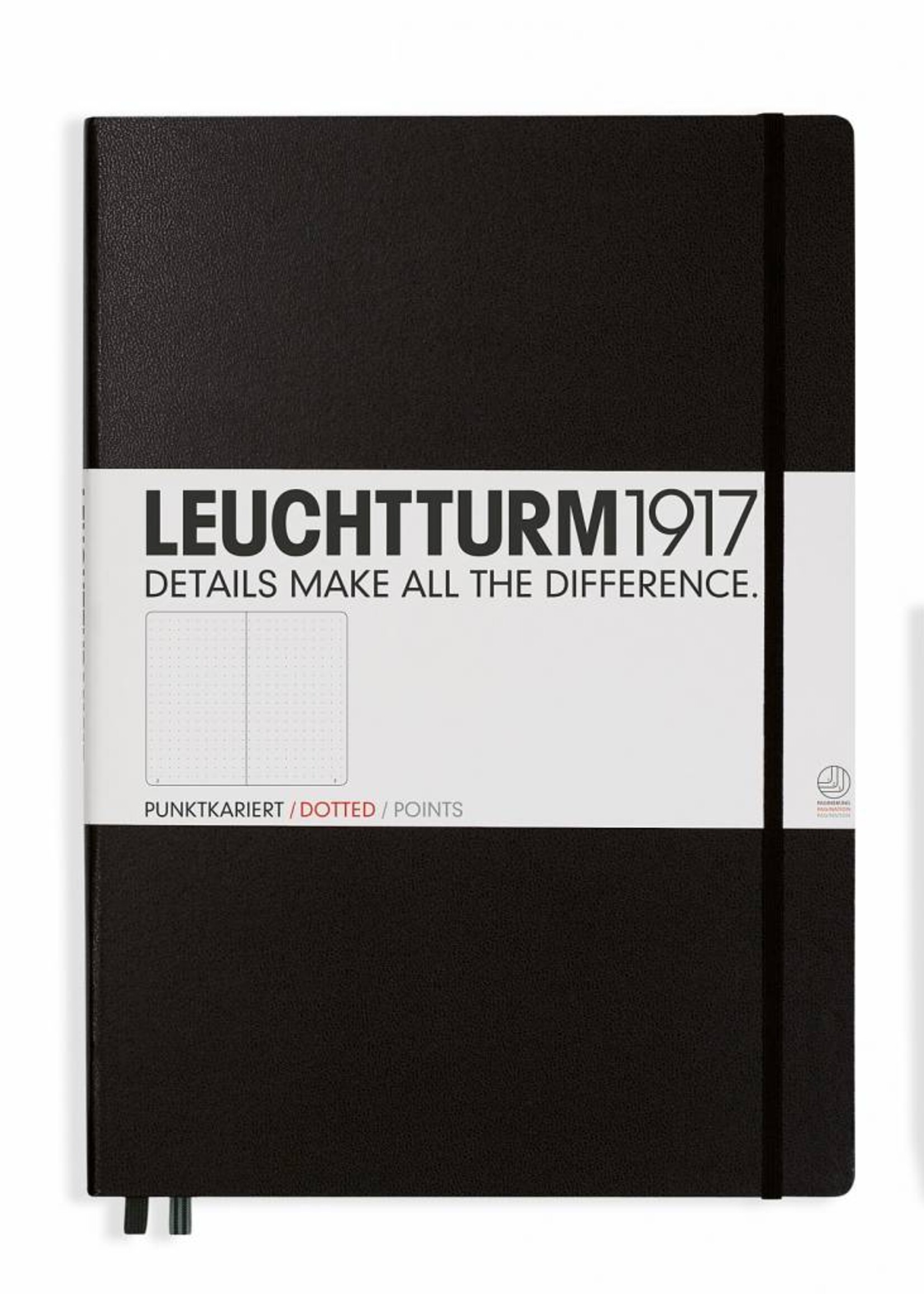 Leuchtturm1917 Leuchtturm1917 Notizbuch, Master Classic, Schwarz, Dotted