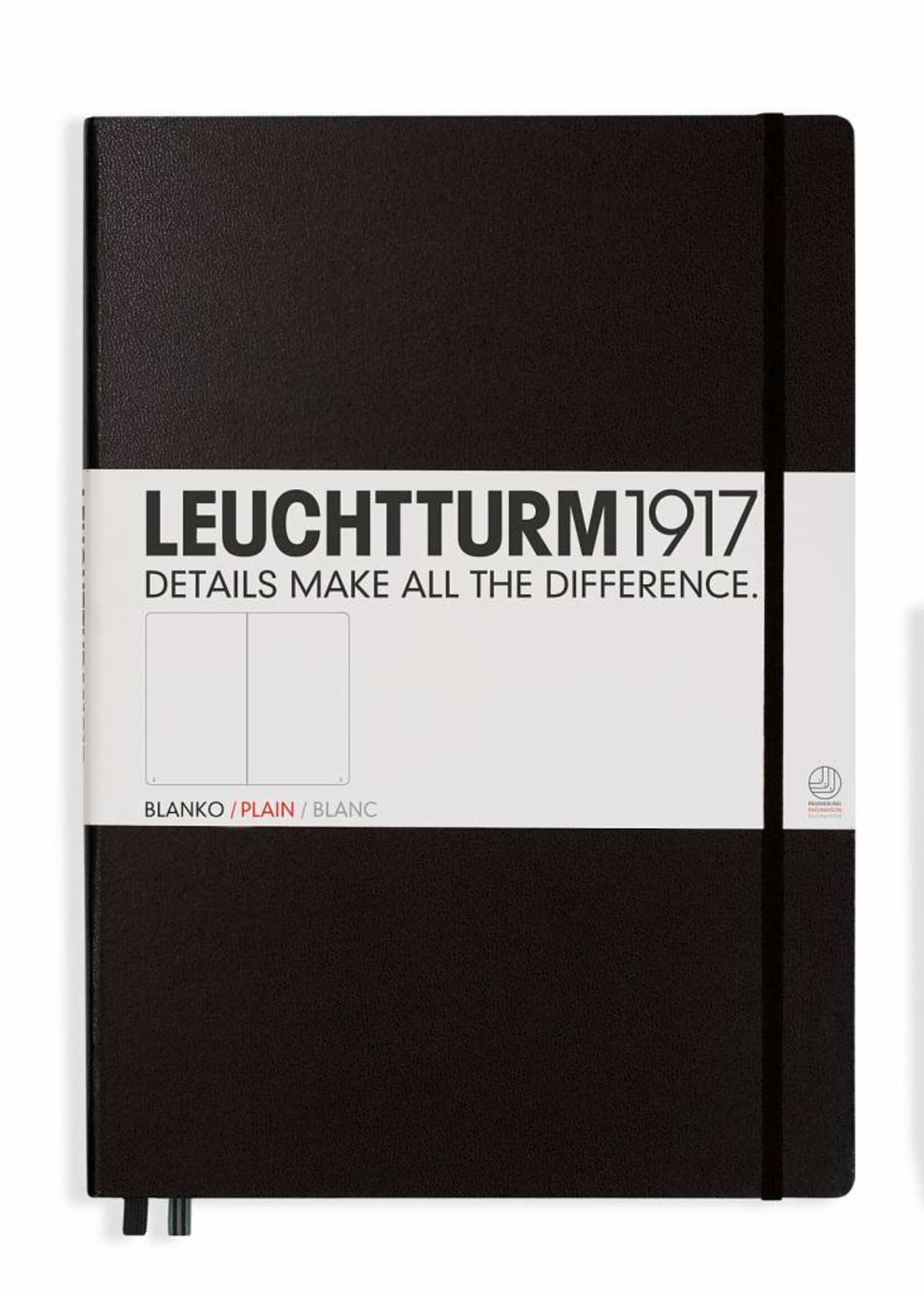 Leuchtturm1917 Leuchtturm1917 Notizbuch, Master Classic, Schwarz, Blanko