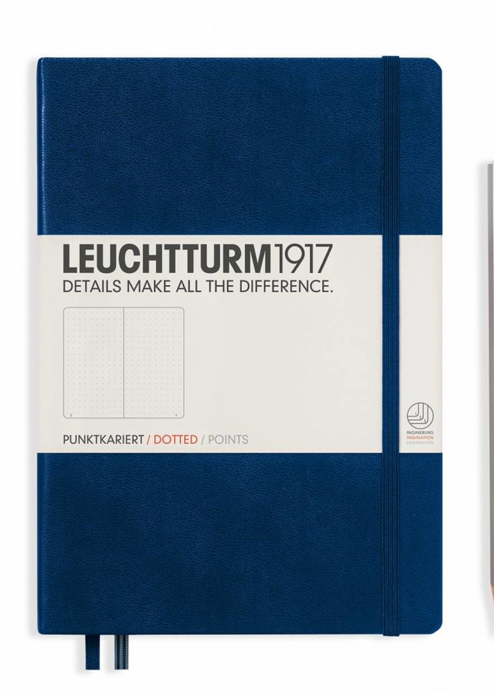 Leuchtturm1917 Leuchtturm1917 Notizbuch, Medium, Marine, Dotted