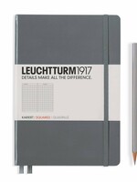 Leuchtturm1917 Leuchtturm1917 Notizbuch, Medium, Anthrazit, Kariert