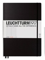 Leuchtturm1917 Leuchtturm1917 Notizbuch, Master Slim, Schwarz, Liniert