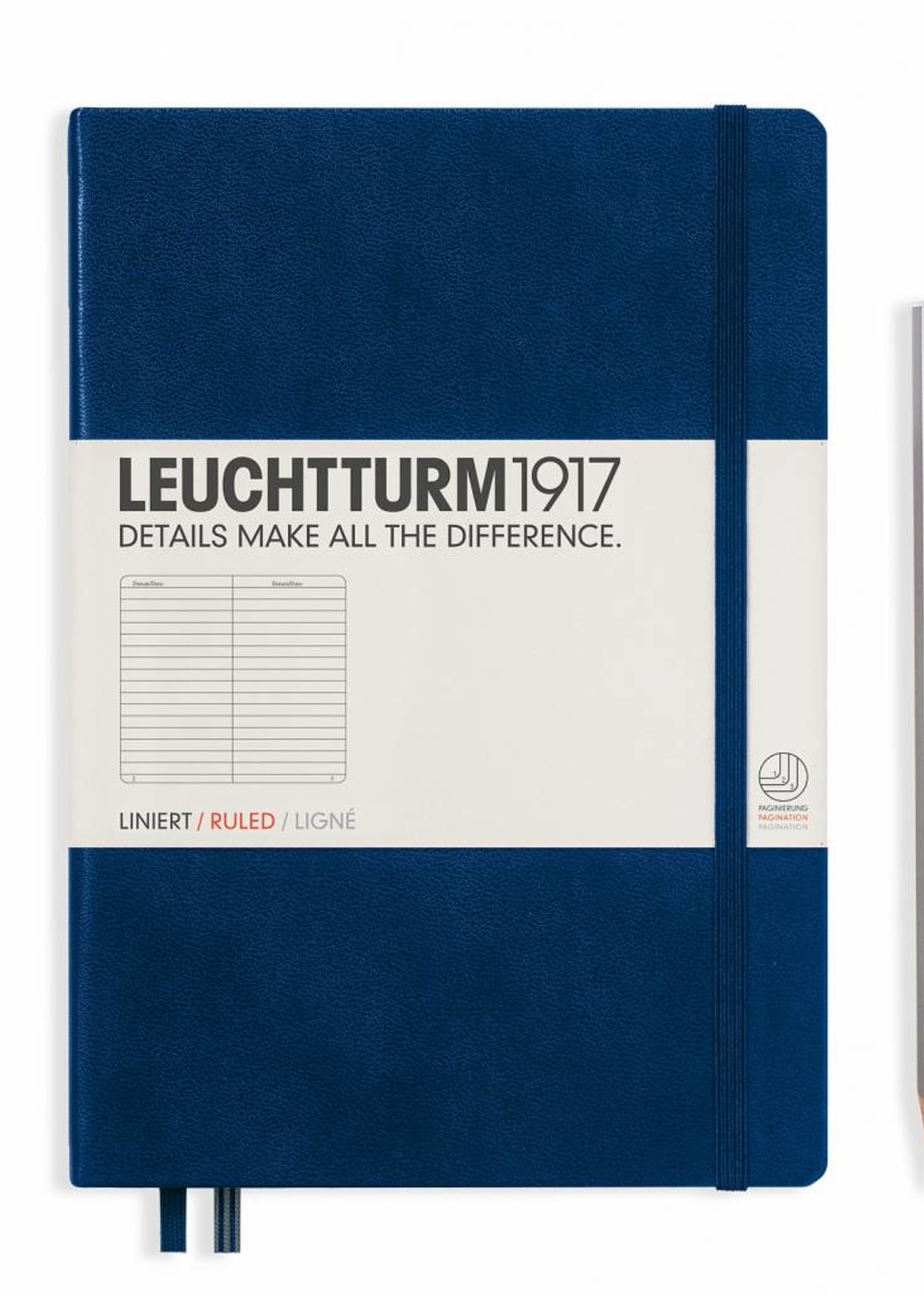 Leuchtturm1917 Leuchtturm1917 Notizbuch, Medium, Marine, Liniert