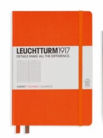 Leuchtturm1917 Leuchtturm1917 Notizbuch, Medium, Orange, Kariert