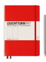 Leuchtturm1917 Leuchtturm1917 Notizbuch, Medium, Rot, Blanko