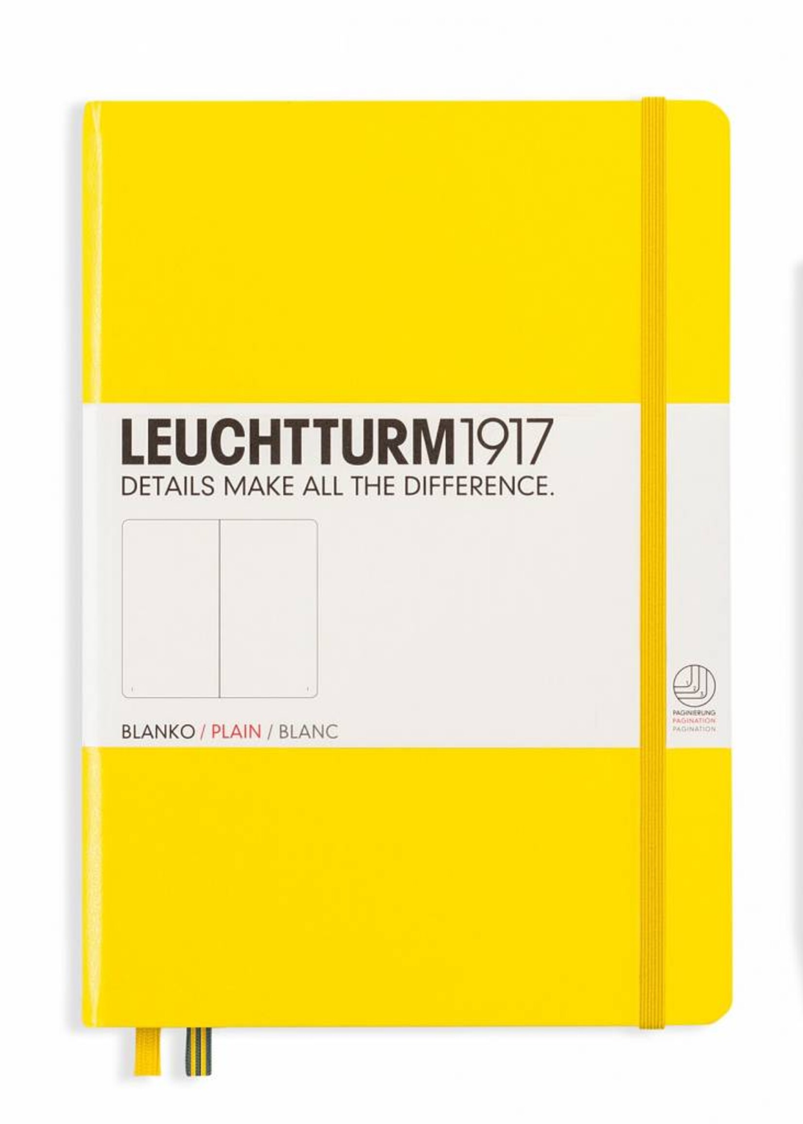 Leuchtturm1917 Leuchtturm1917 Notizbuch, Medium, Zitrone, Blanko