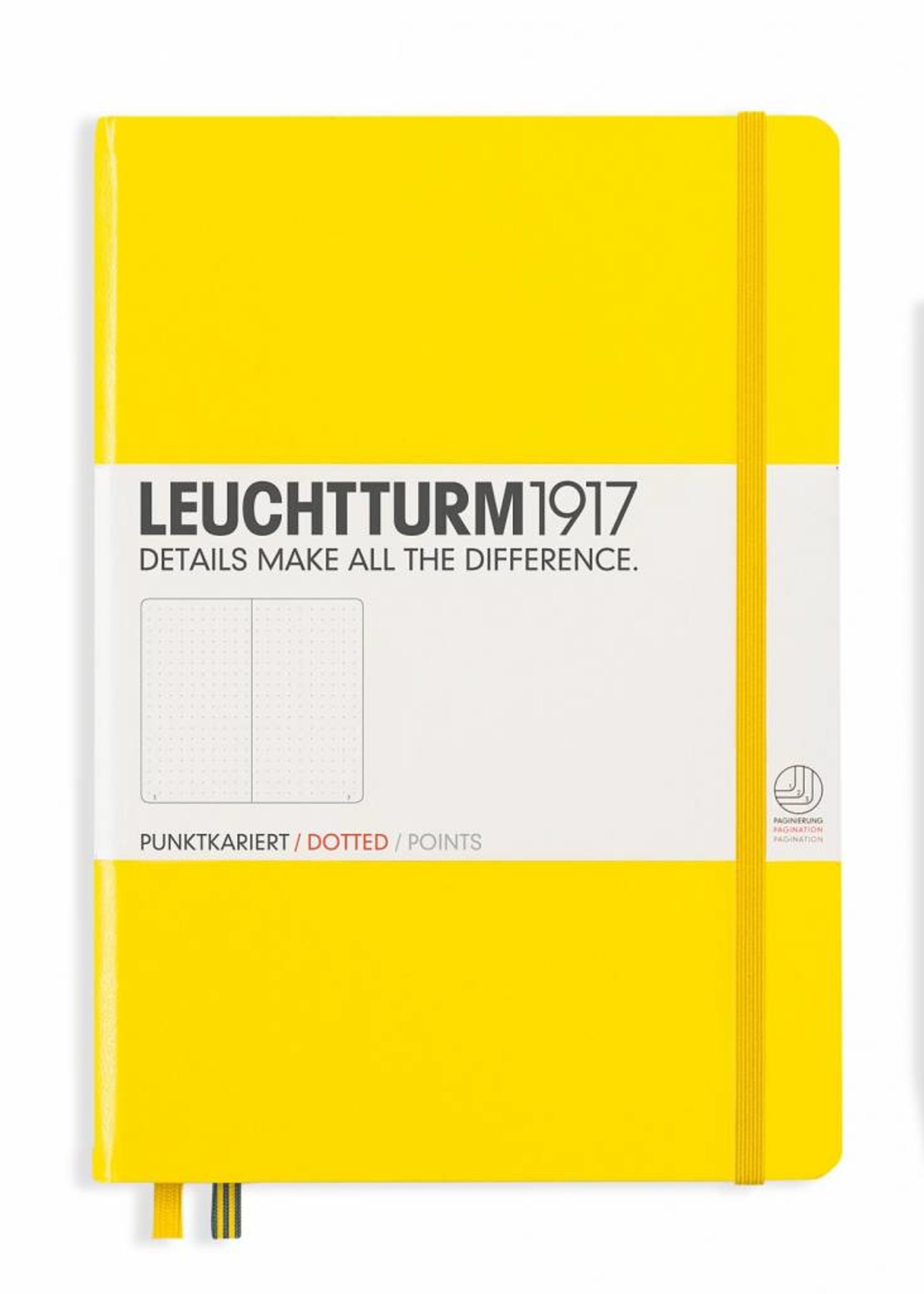 Leuchtturm1917 Leuchtturm1917 Notizbuch, Medium, Zitrone, Dotted