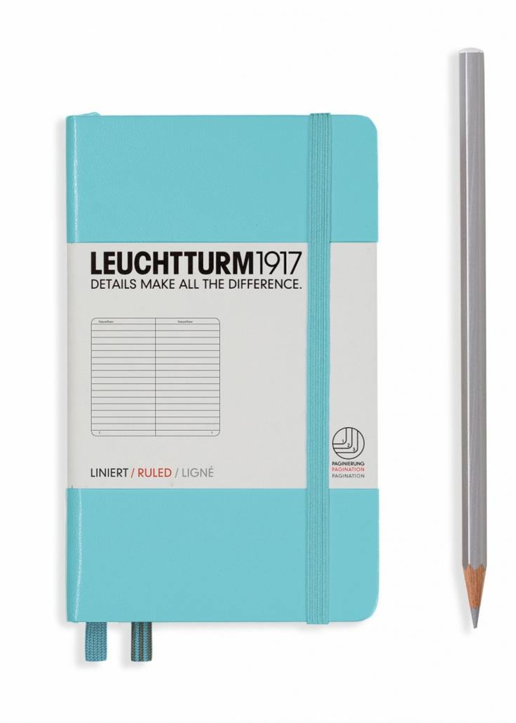 Leuchtturm1917 Leuchtturm1917 Notizbuch, Pocket, Hellblau, Liniert