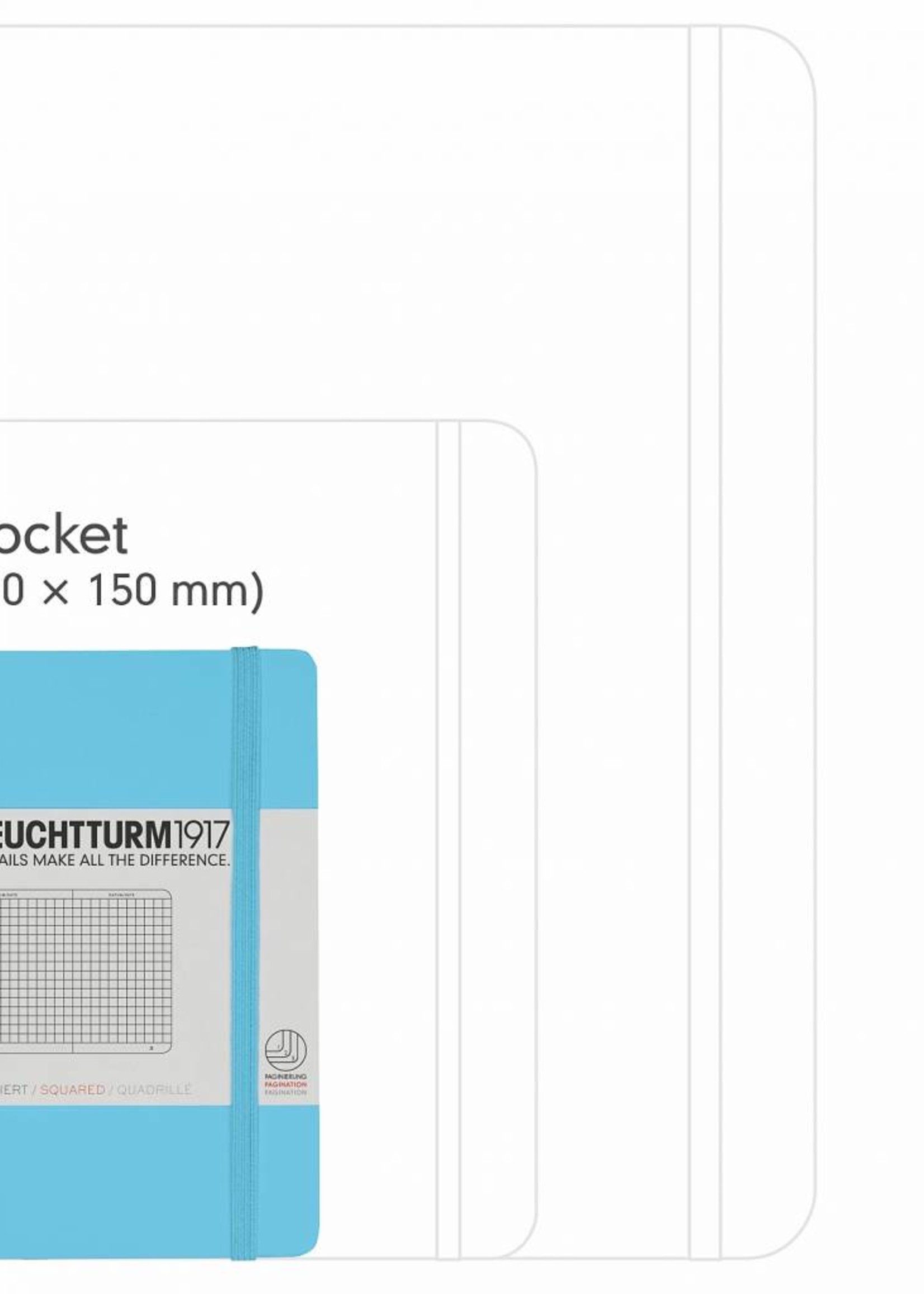 Leuchtturm1917 Leuchtturm1917 Notizbuch, Pocket, Hellblau, Liniert