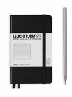 Leuchtturm1917 Leuchtturm1917 Notizbuch, Pocket, Schwarz, Liniert