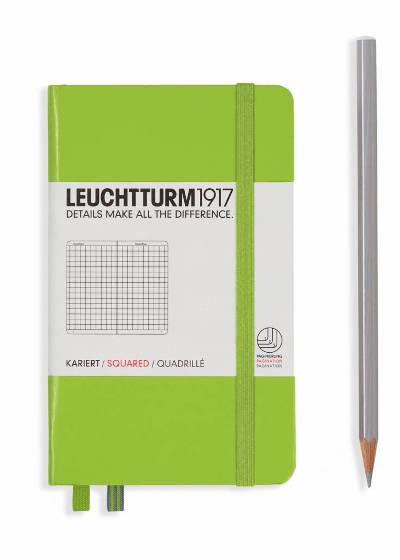 Leuchtturm1917 Leuchtturm1917 Notizbuch, Pocket, Schwarz, Liniert