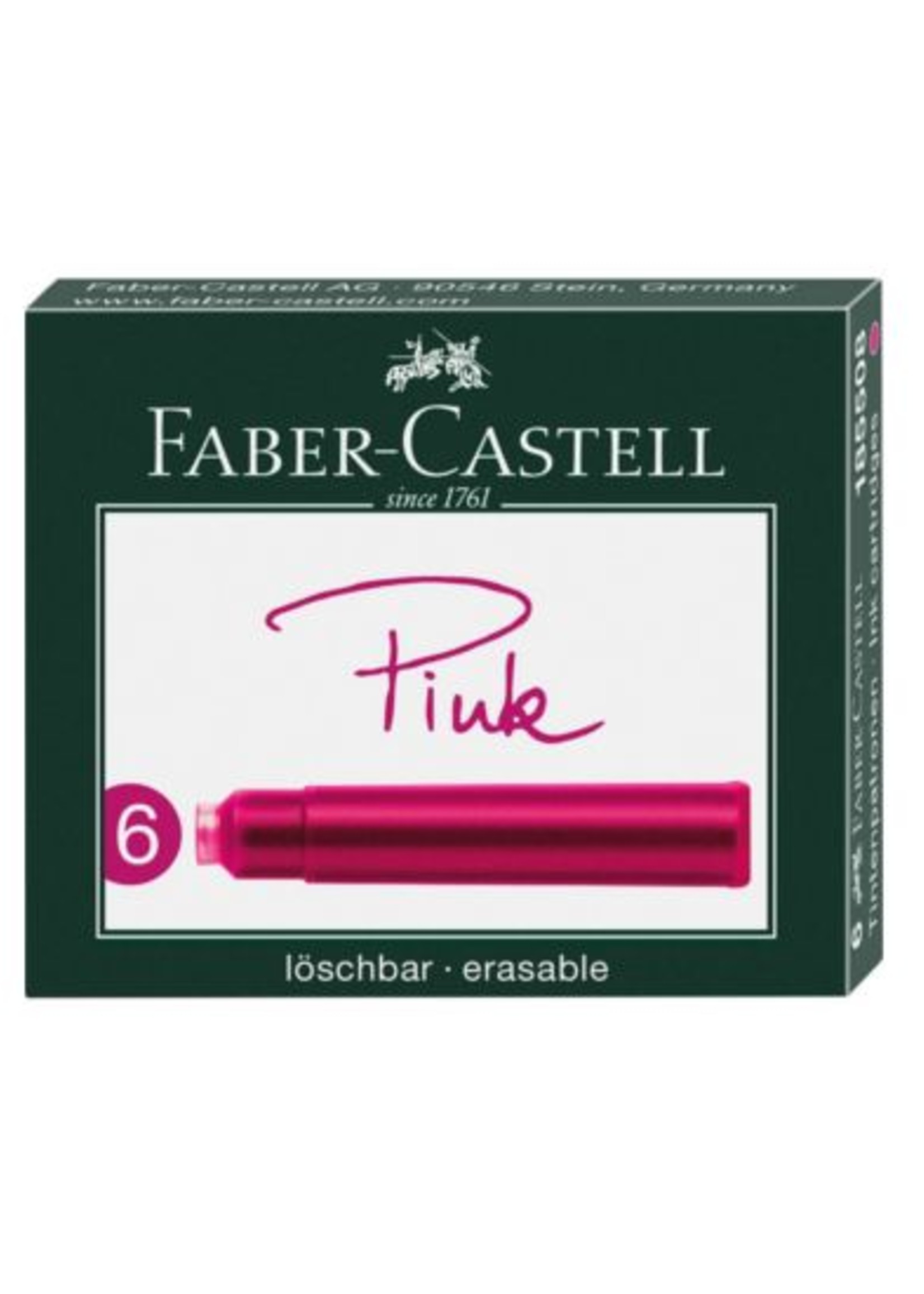 Faber-Castell FC Tintenpatronen Standard pink 6er