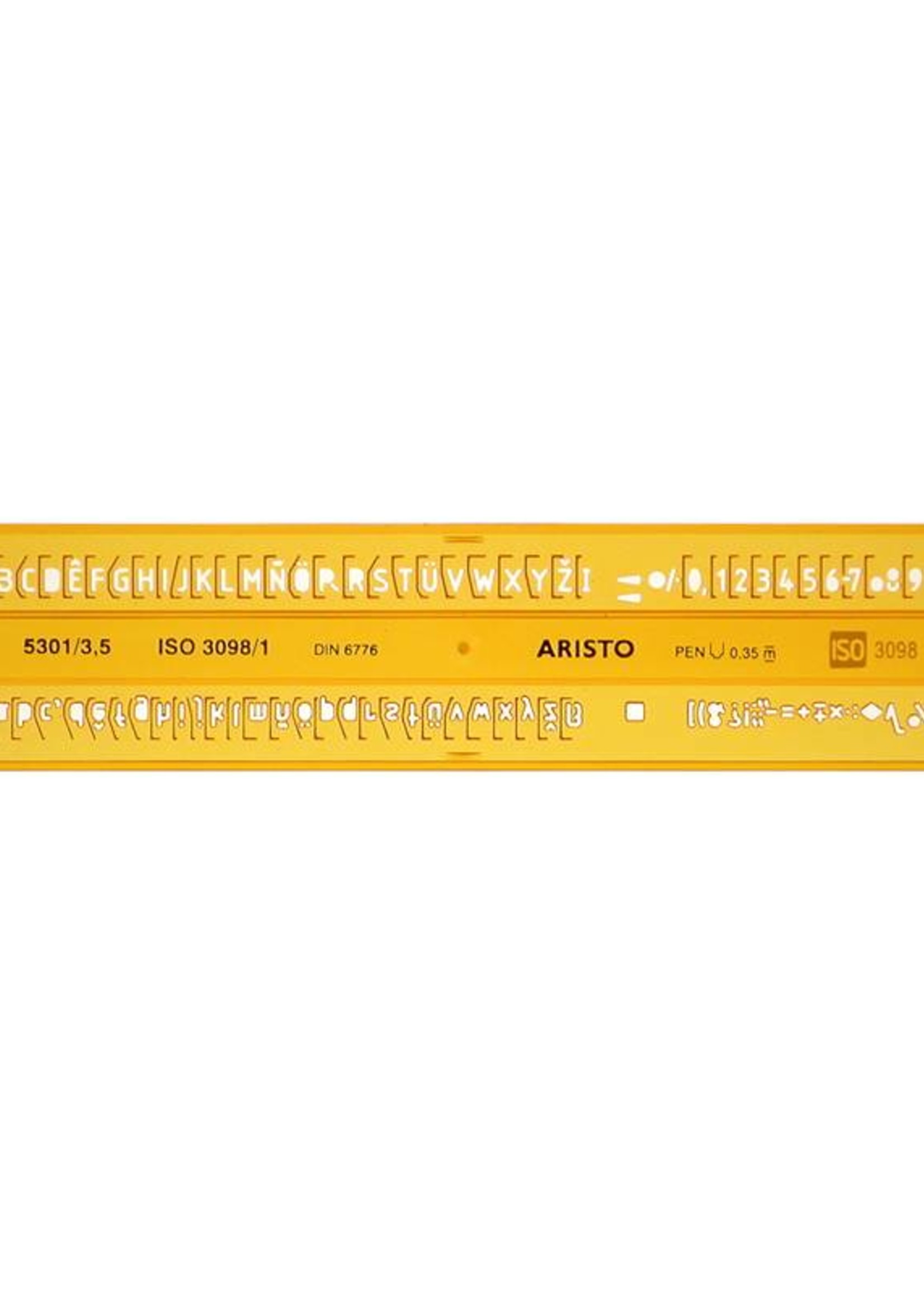 ARISTO Schriftschablone gerade 3.5 mm