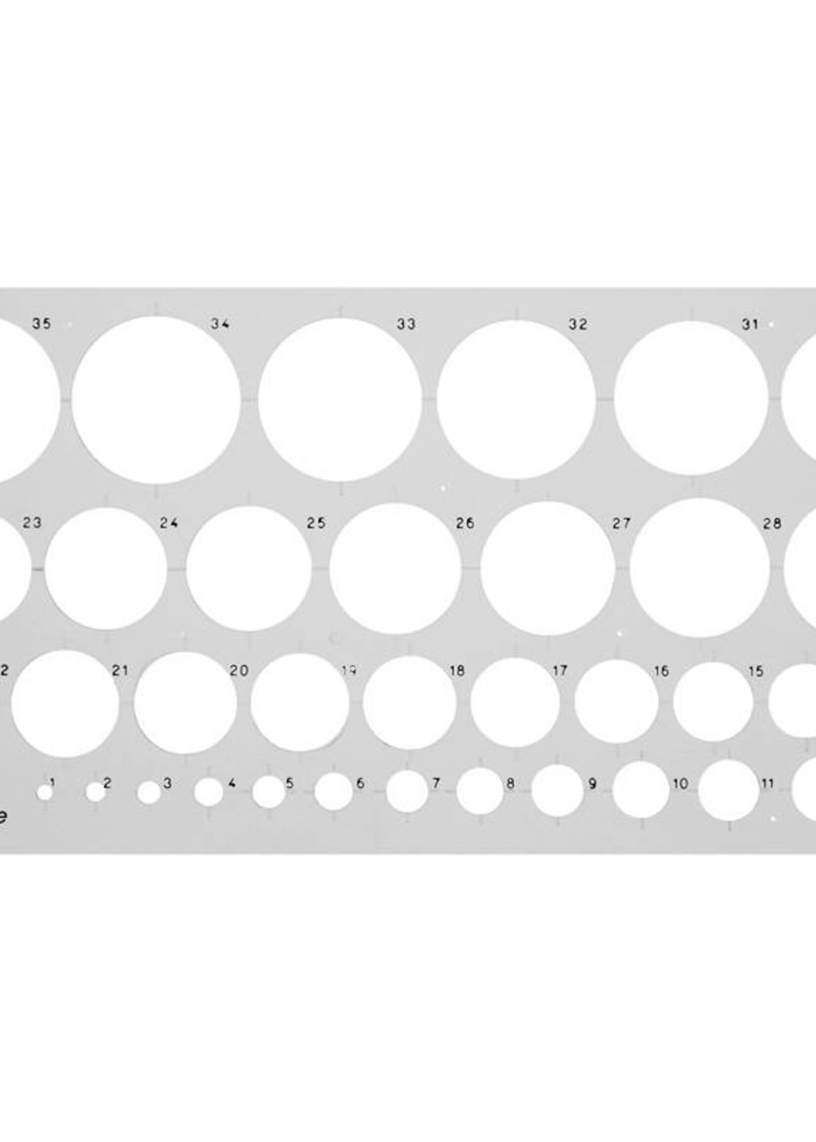 ARISTO Geo College Kreisschablone 35 Kreise
