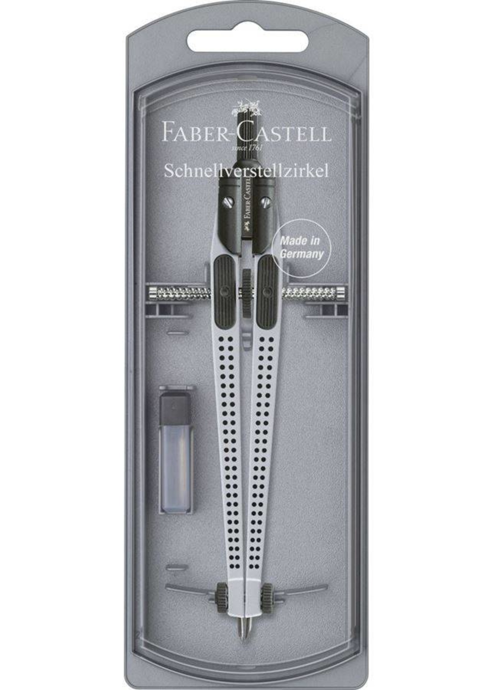 Faber-Castell Schnellverstellzirkel GRIP2001 silber