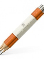 Faber-Castell Graf von Faber Castell Taschenbleistift Farbwelten Burned Orange 3Stk für Perfekten Bleistift