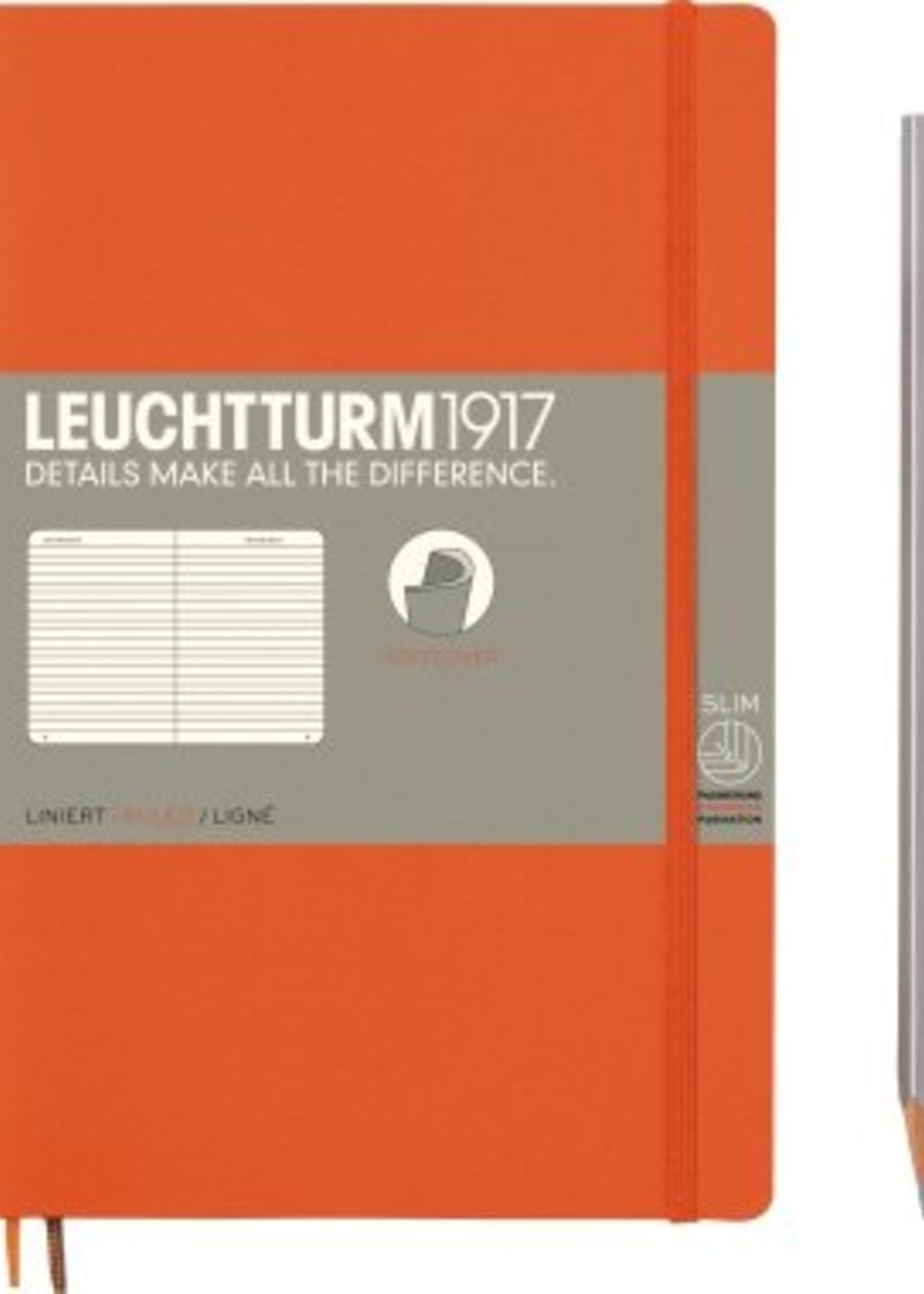 Leuchtturm1917 LT NB B6 SC Paperback Orange Liniert