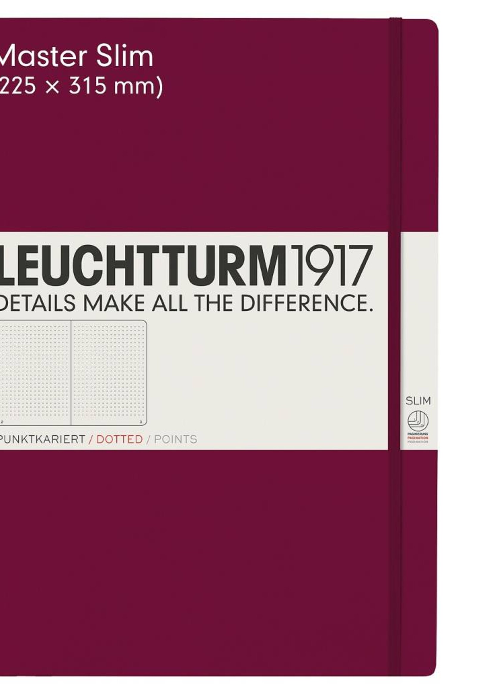 Leuchtturm1917 Notizbuch A4+ MASTER Hardcover marine blanko