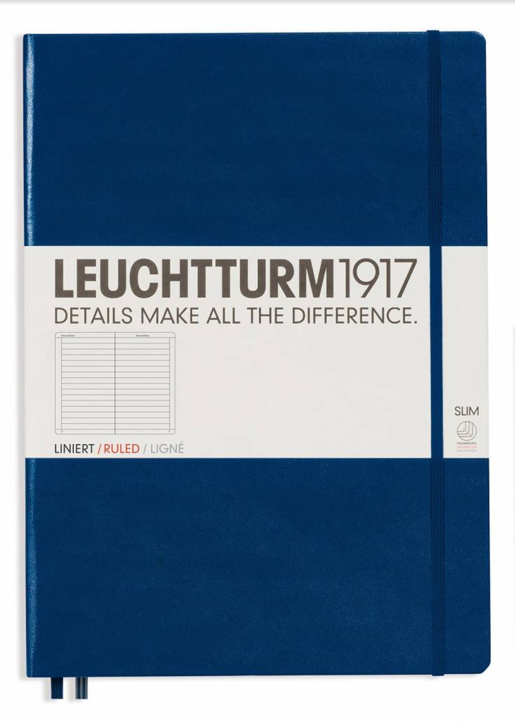 Leuchtturm1917 LT Notizbuch A4+ MASTER HC marine liniert