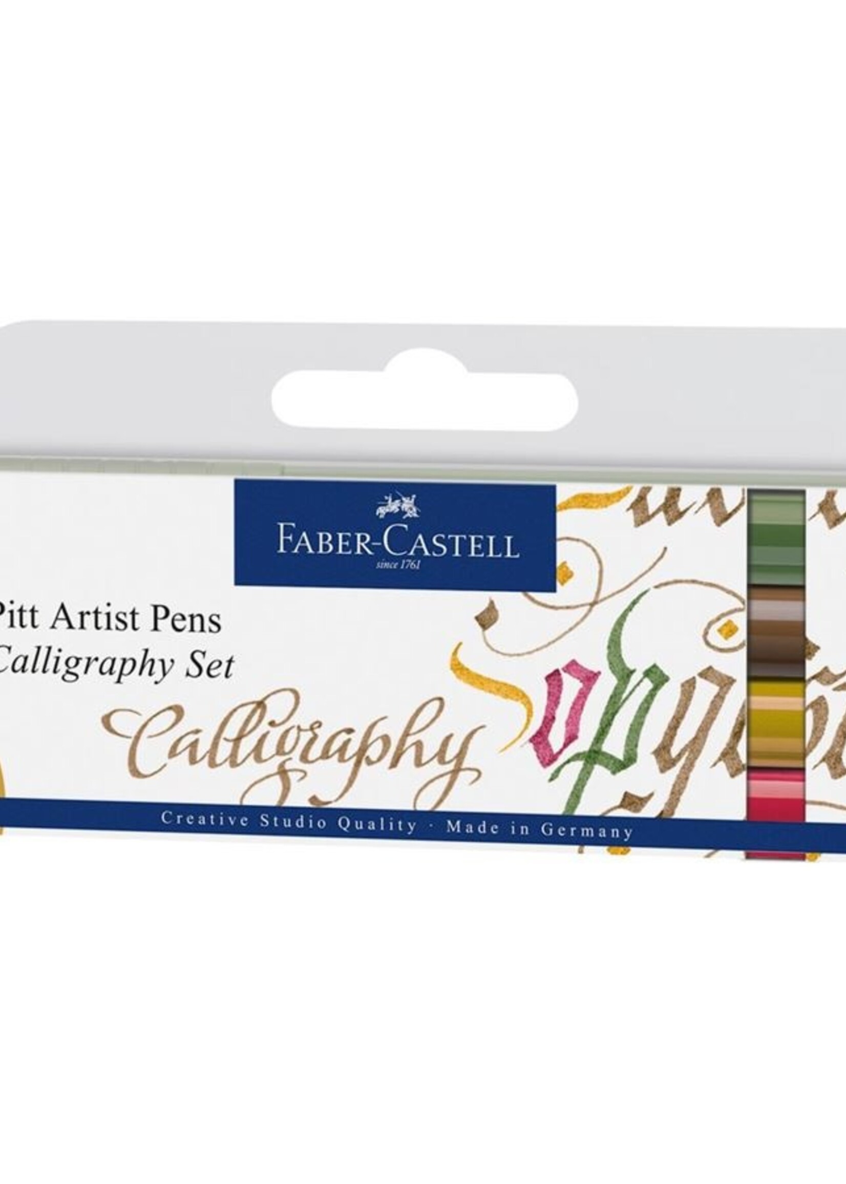 Faber-Castell Tuschestift PITT Artist Pen 4x Calligraphy Set Farben