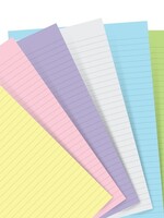 Filofax Einlage A5, Papier liniert, Pastell sortiert, 60 Blatt