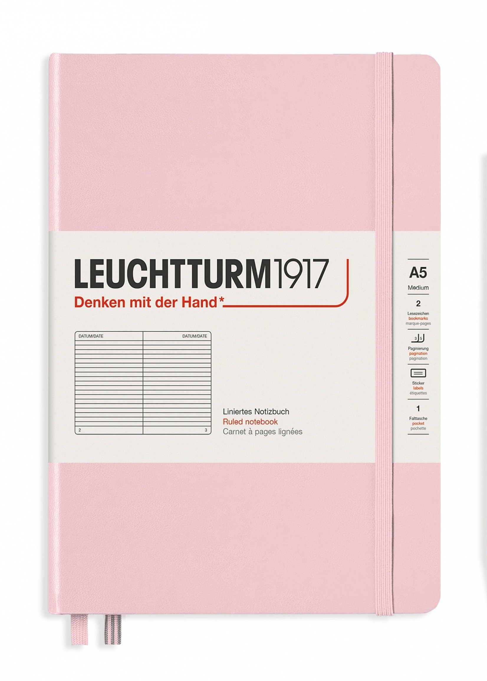 Leuchtturm1917 LT Notizbuch A5 MEDIUM HC Puder dotted