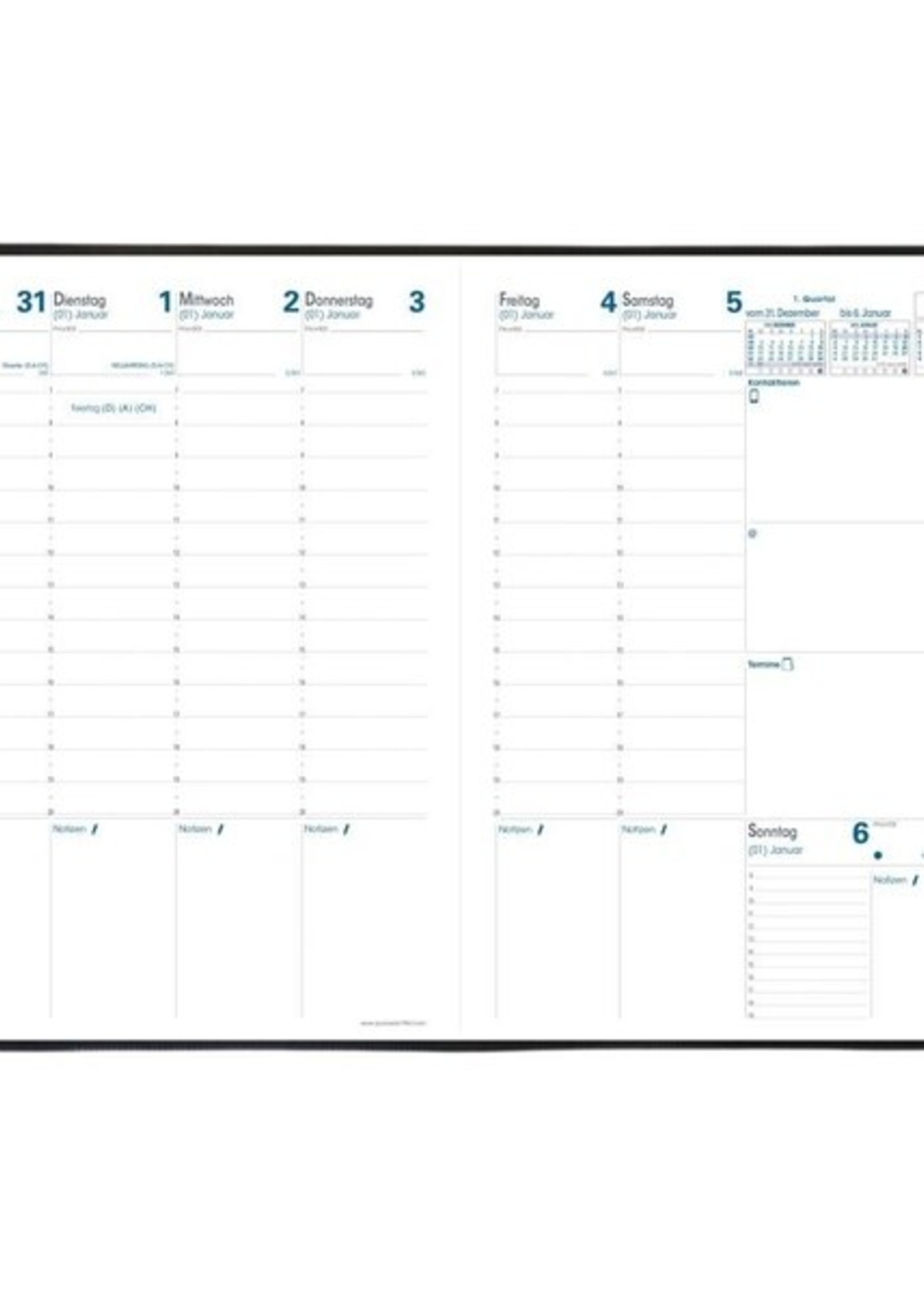 Quo Vadis PRENOTE IMPALA Kalender A4 1W/2S PVC