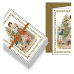 Weihnachtliche Karten und Geschenkanhänger