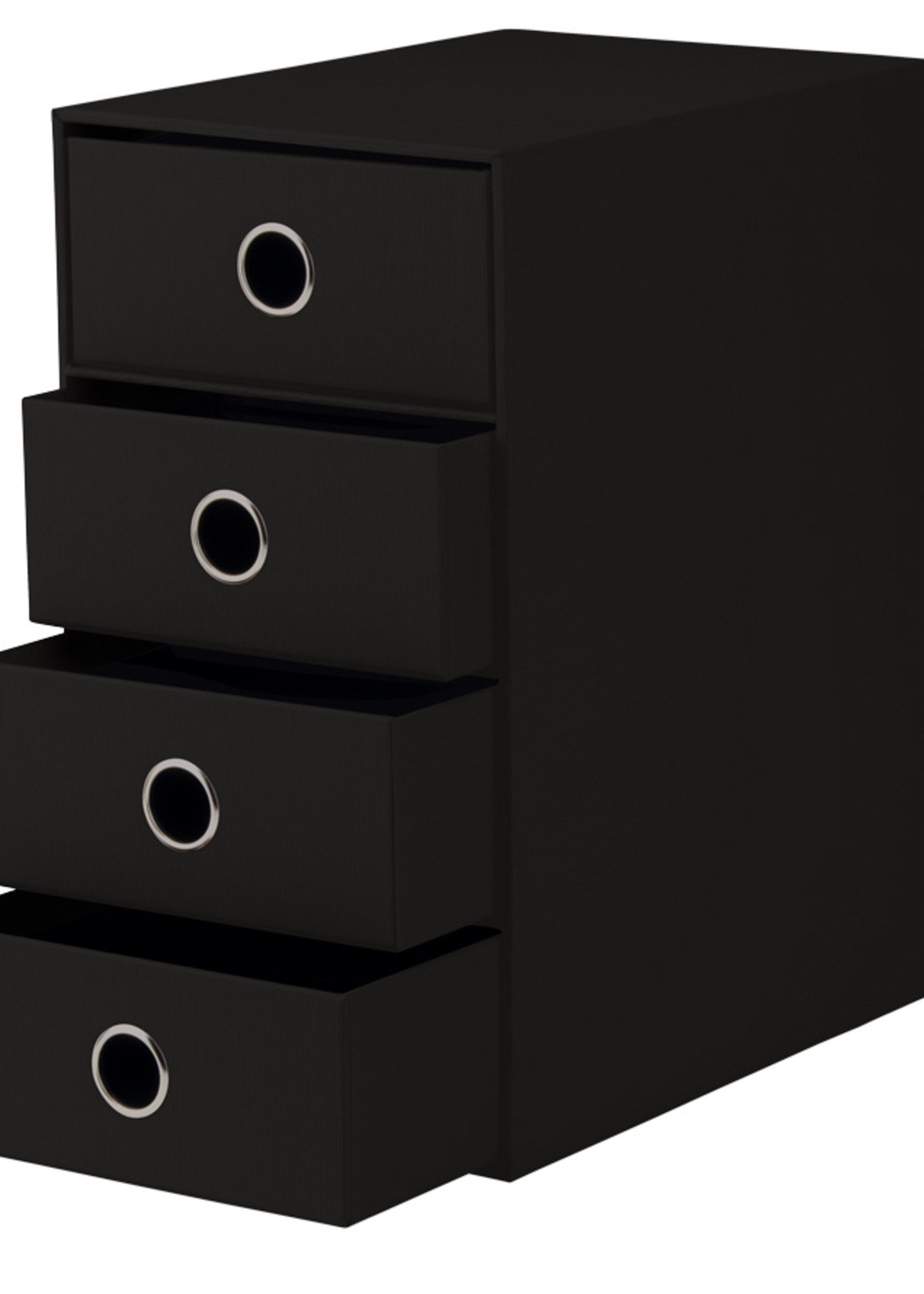 Rössler SOHO Schubladenbox schwarz 4er