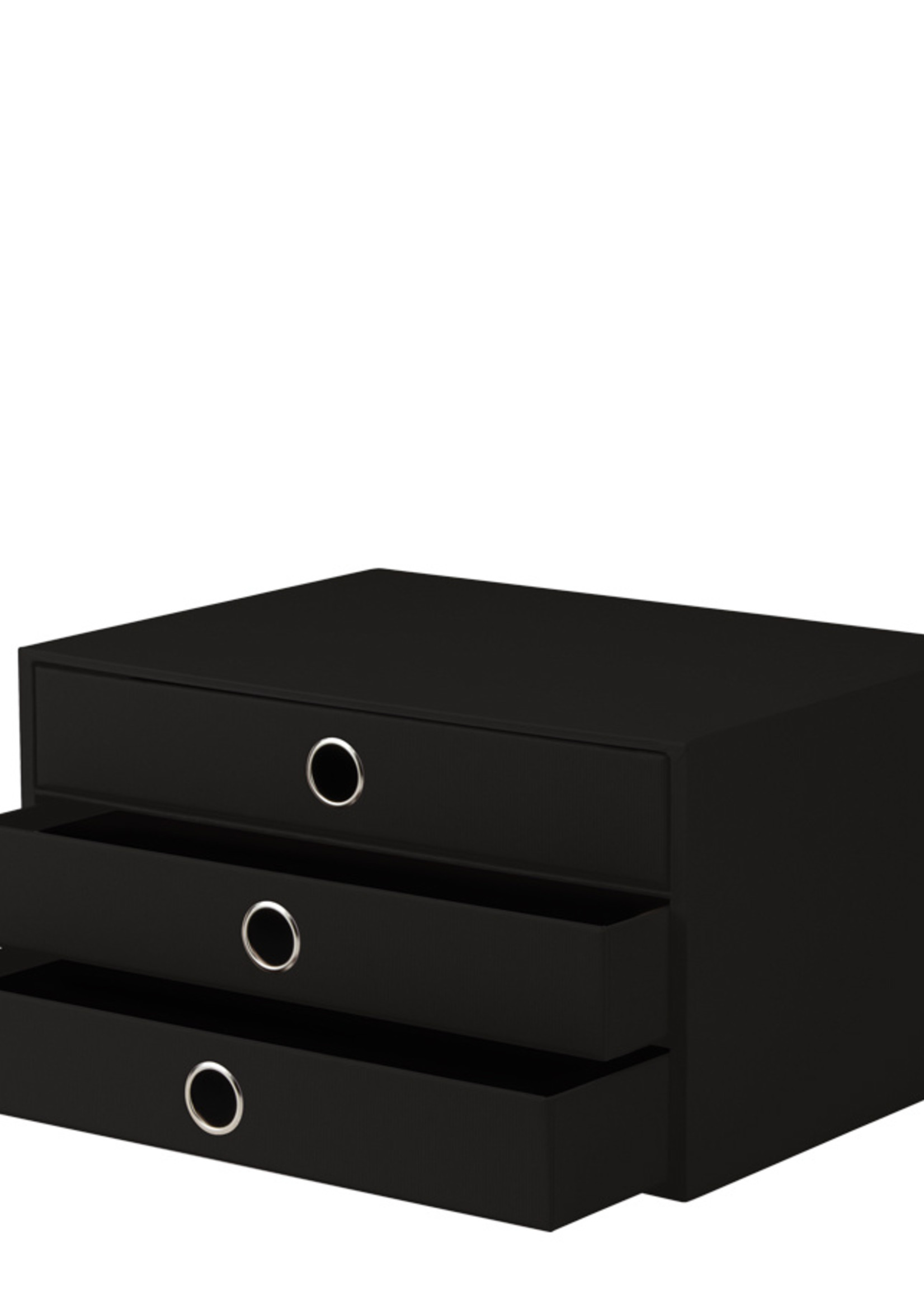 Rössler SOHO Schubladenbox schwarz 3er