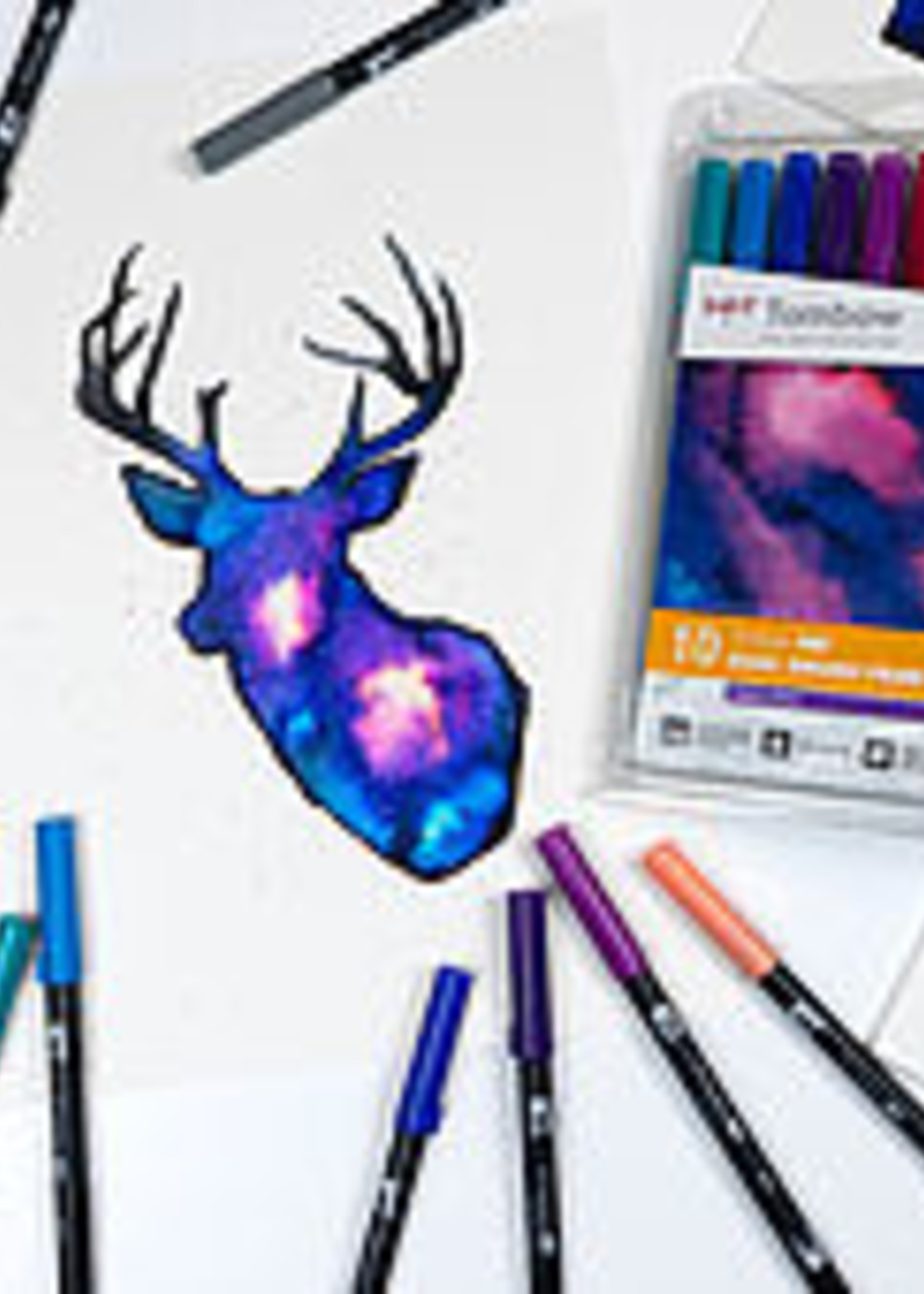 Tombow Dual Brush Pen Galaxy Colors, 10 Stück