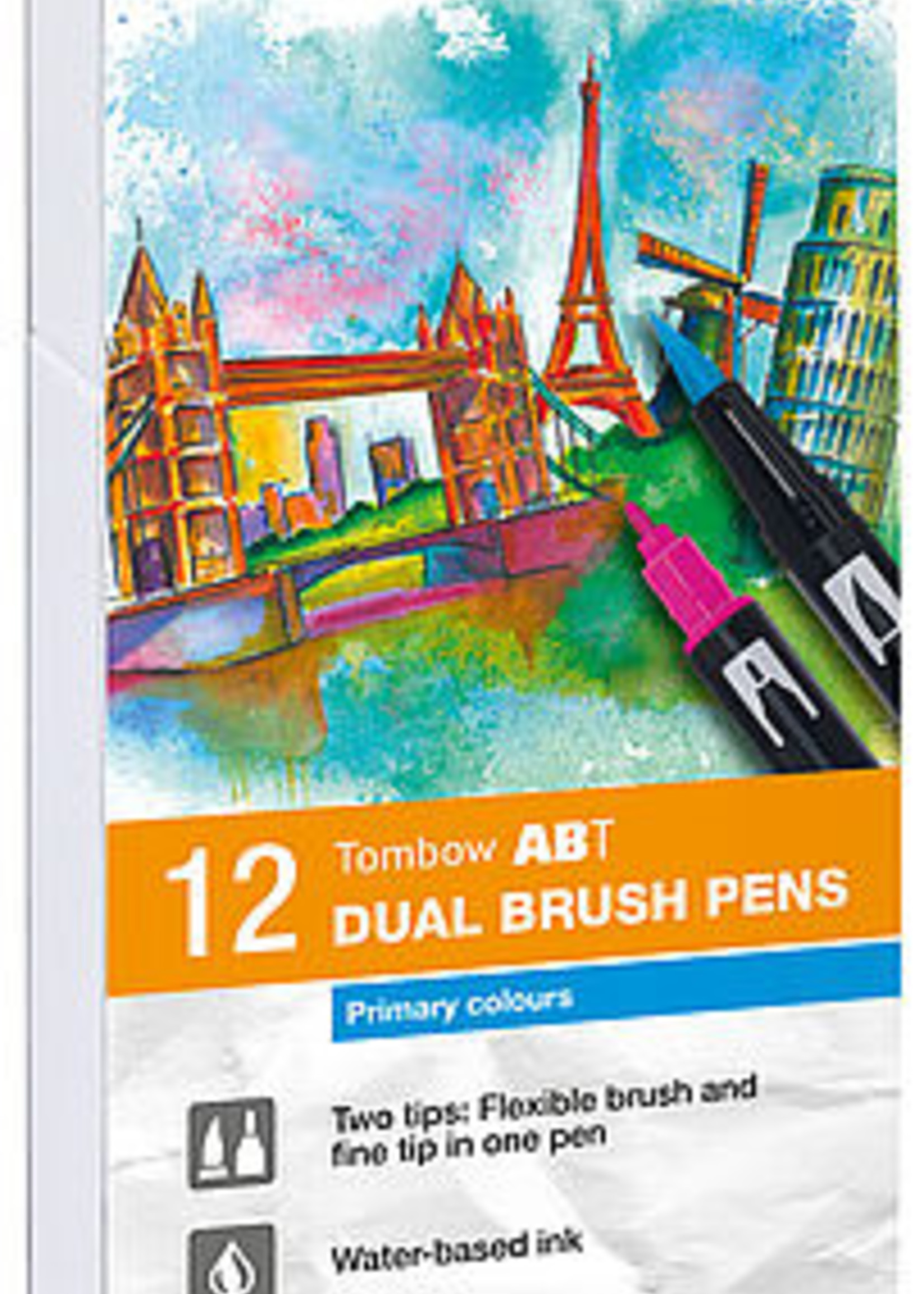 Tombow Dual Brush Pen 12er-Set Primärfarben