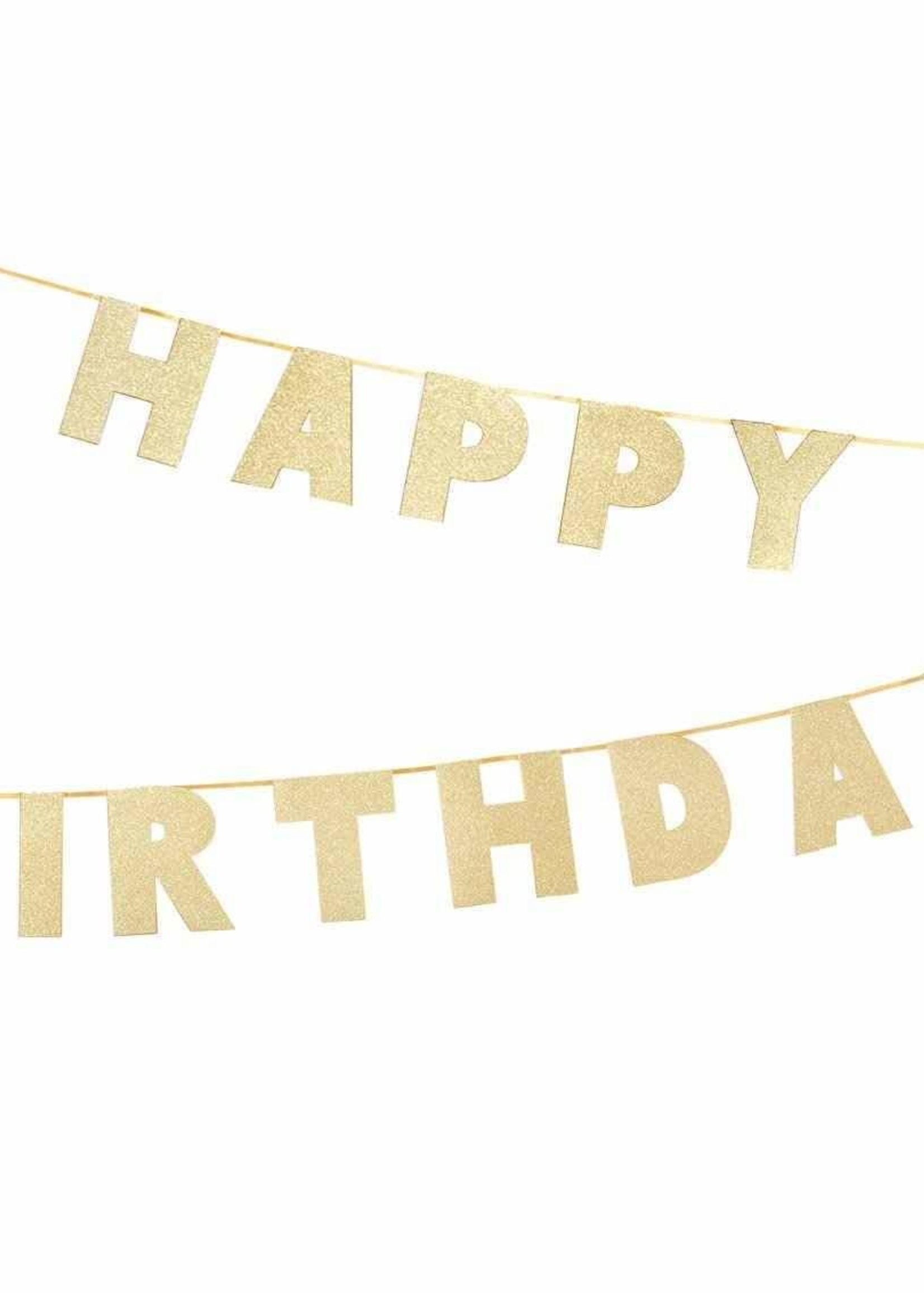 Talking Tables LUXE GOLD HAPPY BIRTHDAY GARLA