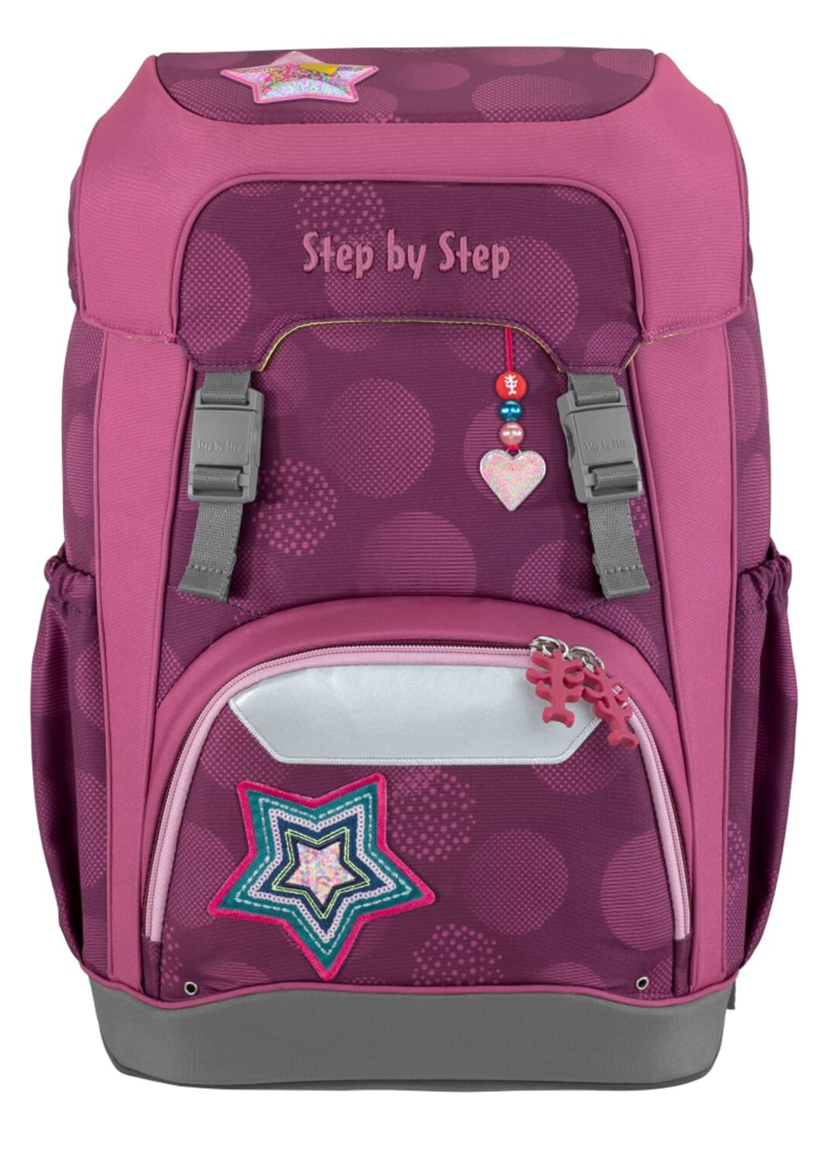 Step by Step Schulrucksack-Set „GIANT“, Glamour Star, Leichtgewicht aus PET-Flaschen