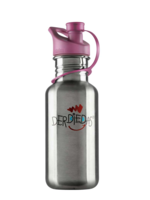 DerDieDas Trinkflasche | Edelstahl rosa
