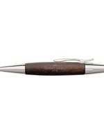 Faber-Castell e-motion Kugelschreiber, Birnbaum-Chrom dunkelbraun